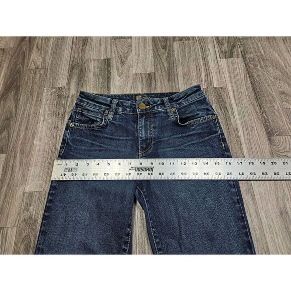 Kut From The Kloth Womens Size 4 Whiskered Skinny Denim Blue Jeans - Picture 8 of 11